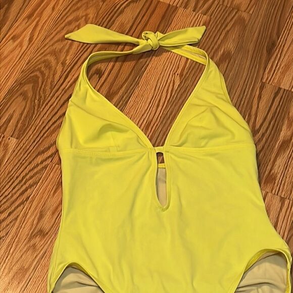 DKNY Yellow Halter Swimsuit , one piece, 8 - Picture 2 of 7